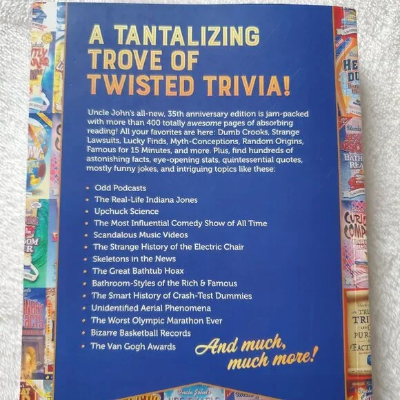 Uncle John's Awesome 35th Anniversary Bathroom Reader: Facts, Don't Fail Me Now! - Picture 4 of 8